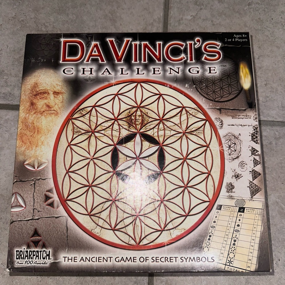 DA VINCI'S CHALLENGE BOARD GAME - NEVER USED